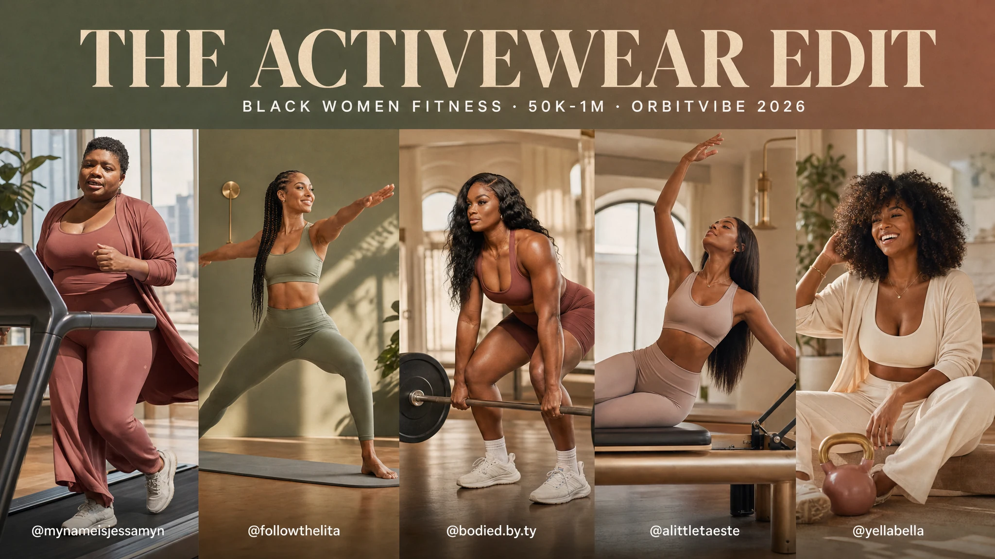 Black Women Fitness Influencers for Activewear Brands