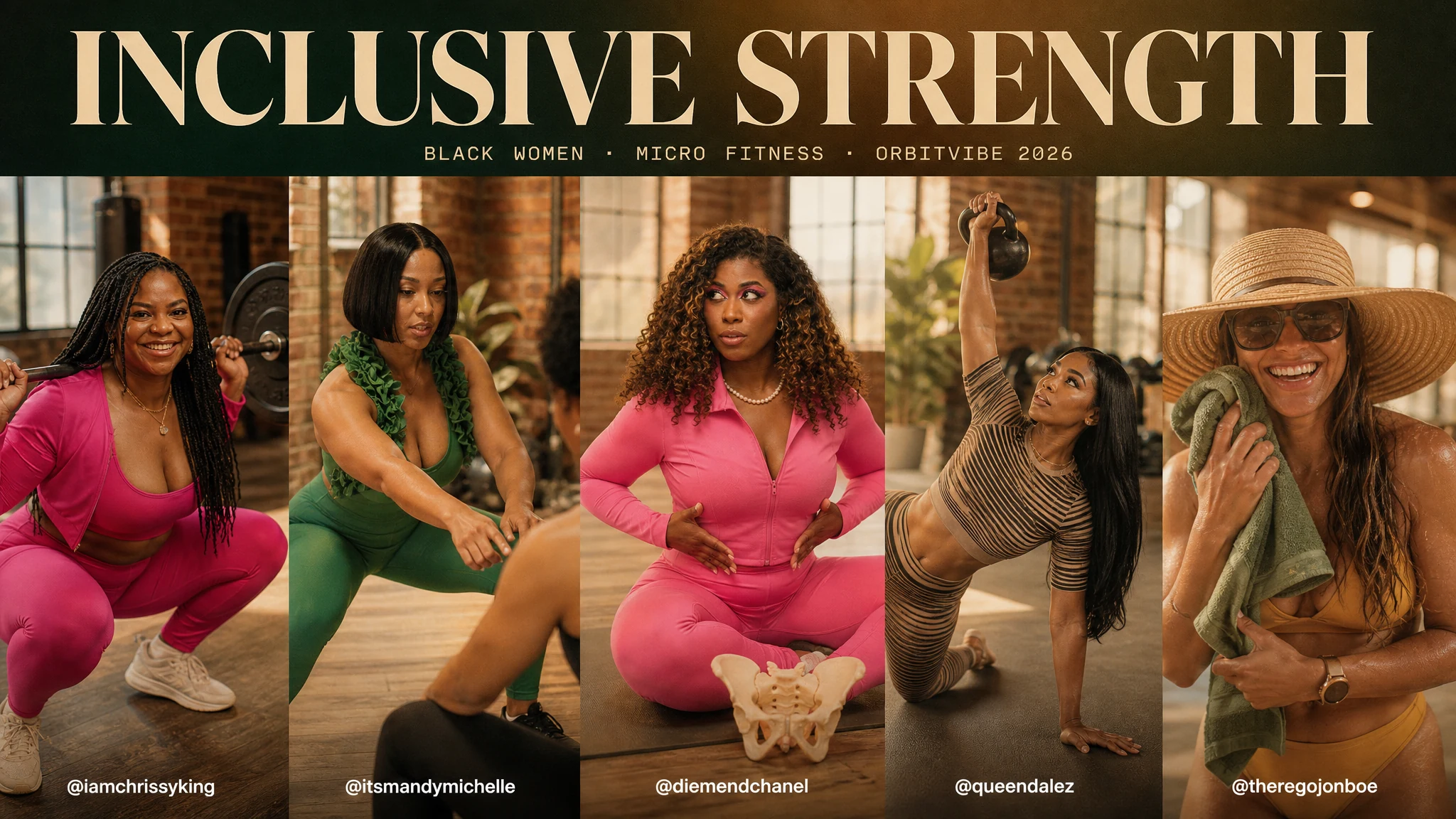 Micro Black Women Fitness Influencer List for Brand Deals